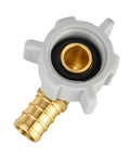 25 Pack PEX Half Inch Female NPT Swivel Elbow Brass Crimp Fittings For PEX Tubing, DIY Friendly Plumbing Adapters, Works With Clamp And Copper Ring Systems, ASTM F1807.