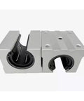 Set Of 4 Aluminum Block SBR10UU 30mm Linear Motion Ball Bearing Slide Blocks For SBR30 Linear Guide Rails Heavy Duty Beefy Pro Grade CNC Milling And Robotics Projects, aluminum block close-up