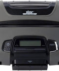 Rock Solid 4 Inch Portable Bluetooth Receipt Printer With Tear Bar High Speed Mobile Thermal Device For IOS Android Windows, front view.