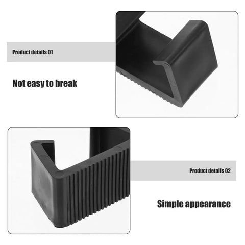 4 Pack Outdoor Sofa Clips Set, Rugged Plastic Fasteners That Keep Sectional Couches Locked In, close-up of black connector clips