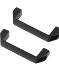 Aluminium Alloy Rectangular Pull Handle Set Of Two For 30 Series European Standard Aluminum Extrusion Profiles In Black Finish