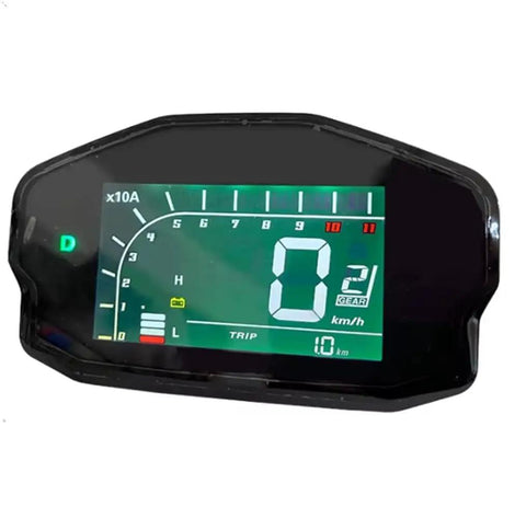 Adjustable Digital Speedometer Display With Seamless One Lin Can Bus Integration For Votol Em Controller And Fardriver Panels front view with speedometer readings.