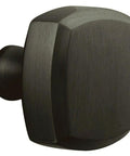 Knob X Less Rose Satin Black Door Knob With Estate Lock And Lock Trim Sleek Modern Home Hardware, shown in satin finish.