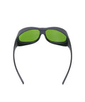 Ridiculously Durable Dental Laser Safety Glasses Providing No Nonsense Protection For 450Nm 650Nm And 980Nm Diode Lasers While Keeping Your Eyes Completely Safe, front view with green lenses.