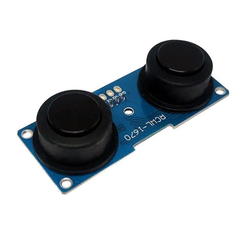 Waterproof Ultrasonic Ranging Module With Split Transceiver For Outdoor Robo Projects And Battery Apps Delivers 13 Feet Range Ultra Low Standby Power Built For Wet Harsh Environments And Reliable Obstacle Avoidance, front view
