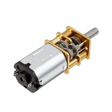GA12 N20 Micro DC 6V 200 RPM High Speed Reduction Motor with mini metal gear box and two terminals, side view