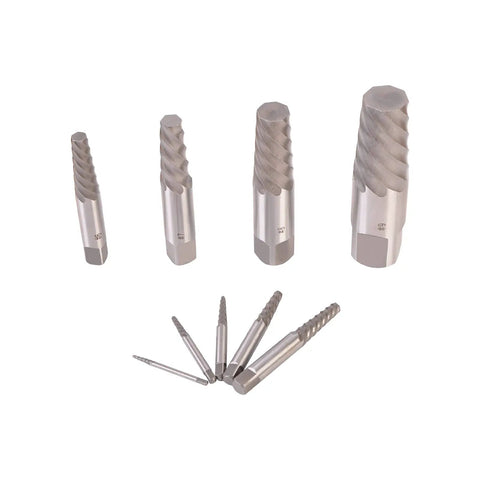9 Piece Jumbo Screw Extractor Set For Removing Broken Screws Bolts Studs And Pipes Pro Grade Heavy Duty Durable Construction