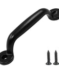 10 Pack Mini Vintage Cabinet Pull Handles Set In Black Zinc Alloy Barn Door Style Hardware For Cabinets Dressers Closets And Drawers