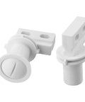 Pool Cleaner Wheel And Rear Drive Axle Replacement Kit For 180 280 EC65 Models Includes Rear Axle Washers, two white components