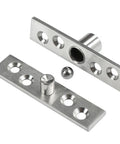 Heavy Duty Hidden Pivot Hinge For Cabinets And Doors With 360 Degree Rotation Positive Axis Eccentric Shaft Stainless Steel 75mm