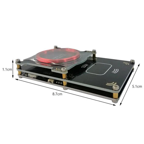 Beefed Up 512K RFID Card Reader With Built In Antenna And Memory Handles 125KHz 134KHz And 13 56MHz Reads LF EM4100 T55xx M1 ICs