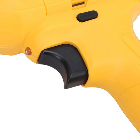 Close-up of the trigger and control button on the Straight Up Heavy Duty Cordless Drill Driver With Bright Led Light.