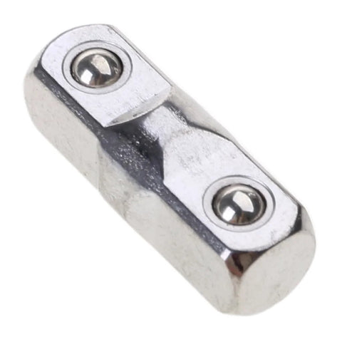 URTERYSER socket adapter, 3/8-inch, chrome-plated hex sleeve, double-ended for electric wrench extension