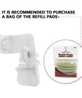 Pack Of 2 Edger Shield For Baseboards And Uneven Trim, Paintbrush Not Included, purchase refill pads shown
