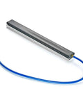 Straight Up Reliable 12 Inch Inflatable Rubber Pneumatic Bladder Clamp For Conveyor Lines with blue air hose and metal casing.