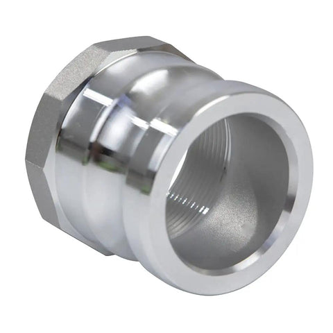 Two Pack Aluminum Cam Lock Fittings 2 Inch Cam And Groove Hose Adapter With Heavy Duty Male NPT Thread Quick Disconnect Camlock Fittings