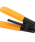 Fiber Optic Cable Stripper Pro Grade Compact Lightweight Cutting Tool For Outdoor Use Easy Carry Quick Outer Jacket Removal Without Damaging Core Great For Field Techs And DIY Pros One Unit black and orange hand tool