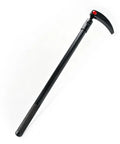 Built Different Heavy Duty 29 To 48 Inch Adjustable Pry Bar With 14 Position 180 Degree Rotating Head Extendable Telescoping Crowbar For Mechanics And Tough Jobs, angled view of durable steel crowbar.
