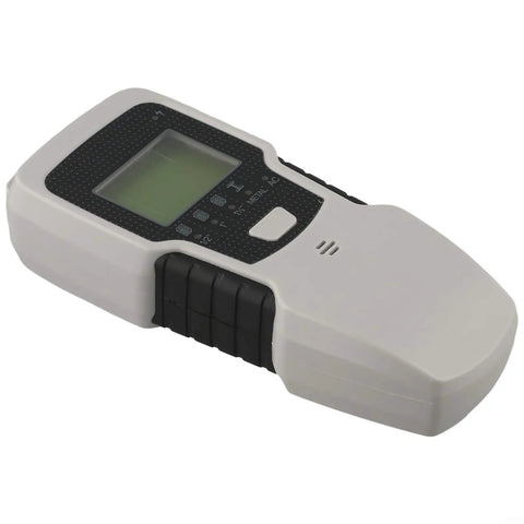 5-in-1 Stud Finder Wall Scanner with LCD Display for Wood Metal Studs AC Wires Pipes Deep Scan up to 3/4 Inch Drywall Silver, showcasing front view.