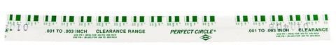Pro-Grade Plastigauge Kit For Bearing Clearance, Color-Coded Sizing, Oil-Soluble Formula, Made In USA, Green.001-.003 In strip displayed