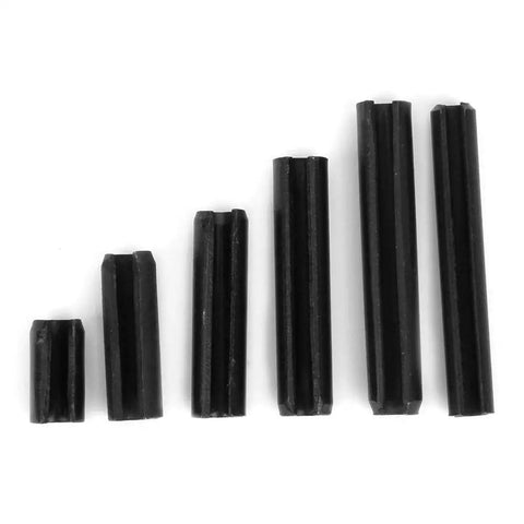 Elastic Cylindrical Pin Set 240 Pieces Carbon Steel Hollow Positioning Pins for Precise Assembly and Secure Alignment, 1.5-5mm