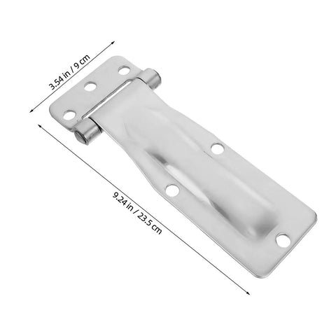 Beefy Heavy Duty Stainless Steel Hinges For Outdoor Use, Marine Grade And Weatherproof, Easy Install, Big Load Support For Truck Bins, Vehicle Gates, Dump Trailers, Ready For Harsh Environments, 9.24in stainless hinge