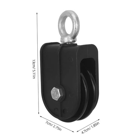 Two Pack Heavy Duty Swivel Lifting Pulley Wheel For Cable And Rope Systems Perfect For Gym Equipment Bearing Wheel For Fitness Machines And Strength Training Resistance Workouts Rehab Exercises, 13cm