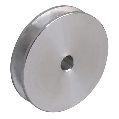 5 Piece Heavy Duty Aluminum V Groove Pulley Pin Hub Single Groove Sheave Fits 3Mm To 5Mm Pu Belt, 58 mm OD