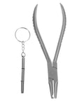 Stainless Steel Eyeglass Repair Pliers With Nose Pad Tool 2 Piece Glasses Maintenance Kit for Quick Adjustments and Fixes
