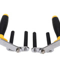 Pro Grade Drywall Carrier And Gypsum Board Lifter With Tight Rubber Clamps For Moving Ceramic Tile And Glass Panels, two handles with grips.