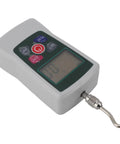 Portable Digital Force Tester With Aluminum Alloy Frame Push Pull Dynamometer Ranging From 20 To 200 Newtons Great For Material Mechanics Product Development Lab Testing And On Site Quality Control, handheld view with hook