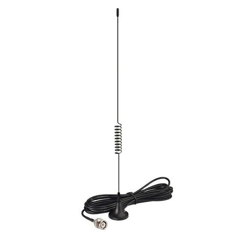 VHF UHF Ham Radio Antenna With Magnetic Base And BNC Male Connector Wide Frequency 20MHz To 1300MHz Includes 3m Cable