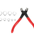 80 Piece Stainless Steel Hose Clamp Assortment Kit With Pliers And Case For Auto Work, Rust Proof Clamping Tools For Plumbing Or Repair Jobs No Leaks Guaranteed To Get The Job Done Right. 9 sizes with pliers