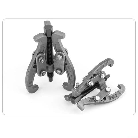Bad Ass 28 Ton Bearing Puller Set Featuring 3 To 28 Inch Adjustable Jaw Tool For Serious Gear Removal And Pulley Work Made Of Heavy Steel With Max Traction To Rip Out Stubborn Bearings Without Damaging Neighbors During Tough Disassembly Jobs, steel puller set