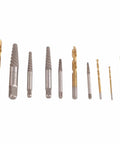 Top Tier 10-Piece Drill Bit Screw Extractor Set Made From Heavy Duty Alloy Steel Left Hand Extractor Kit For Removing Broken Stuck Screws In Garage Shop And Heavy Equipment Jobs That Are Totally Worth The Hype, 10-piece set