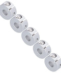Hardcore Aluminum Alloy Shaft Collar Clamps 5 Pack For Axle Fixing Robots Engineering Machining For Pros Hardware Keeps Firm For Heavy With Rock Solid Stability Under Stress Or Vibes No Hassle With Loose Parts On Your Rig, five silver clamps