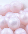 Premium Silicone Beads For Keychain Making And Jewelry Crafting Assorted Sizes With Hella Durable Build in soft pink color.