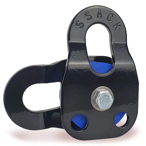 Heavy Duty Snatch Block Pulley For Winches With Synthetic Rope Compatibility And 29000 Lbs Max Load Off Road Recovery Gear Black Finish