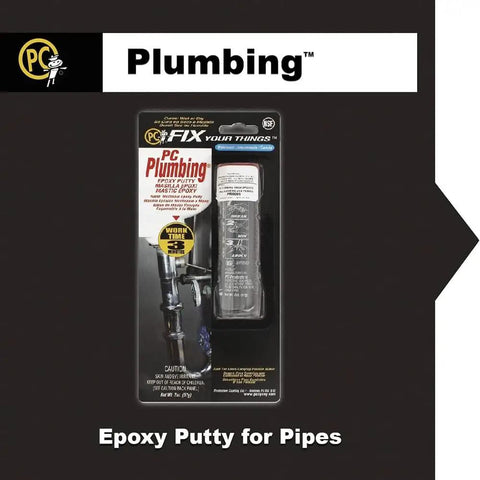 Fast Curing Plumbing Epoxy Putty Stick In Concrete Gray 2oz in packaging front view