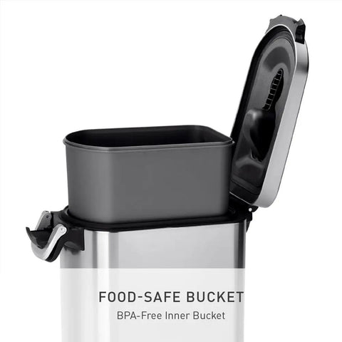 X Large Pet Food Storage Container With Airtight Seal Keeps Dog Food Cat Food And Bird Feed Fresh, BPA-Free Inner Bucket Visible