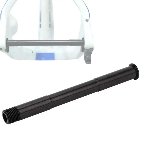 Front Fork Thru Axle Quick Release Skewer Lever 15mm By 158mm Aluminum Alloy Hub Adapter for MTB, shown front view.