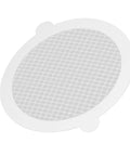 Saluaqui Fiberglass Shower Drain Hair Catcher 50pcs 11cm showing a dense mesh design for effective hair trapping.