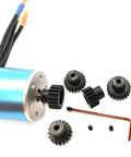32P Hardened Pinion Gear Set For 1/8 Inch Hole With Hex Key Includes 17T 18T 19T 20T 21T 0.8M Pitch Compatible For RC Car Drivetrain