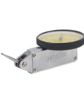 Side view of Dial Test Indicator Kit 0.01mm Precision Lever Dial Gauge with Aluminum Case, high visibility yellow scale, rotating bezel.