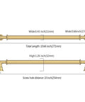 2 Pack 10 Inch Champagne Bronze Cabinet Pulls Heavy Duty Solid Kitchen Cabinet Handles For Cabinets And Bathrooms, Rust Proof, Non-Toxic, Easy Install, Champagne Gold Drawer Hardware For A Sleek, Built-To-Last Upgrade, 10-inch pull dimensions