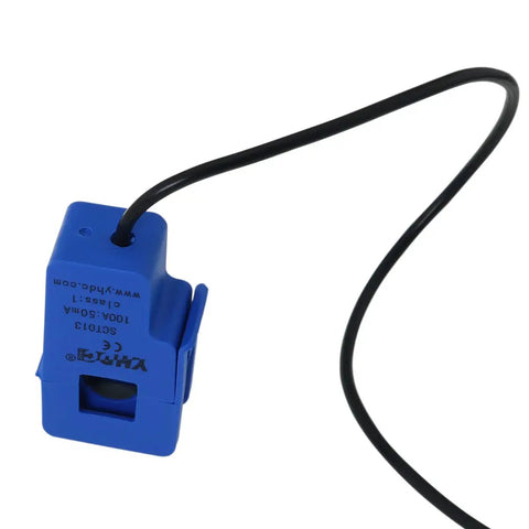 SCT-013 Blue Non Invasive AC Current Sensor With Split Core Clamp And One Meter Wire For Plug And Go Energy Measurement And Home Wiring Fixes That Pulls Through Every Time