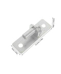 Heavy Duty Wall Mount Gate Hinges 4 Pack For Fence Posts And Barn Doors Weather Resistant Galvanized Iron Hinges With Silent Operation And Quick Install Built To Last For Farm Use, 12.2cm hinge