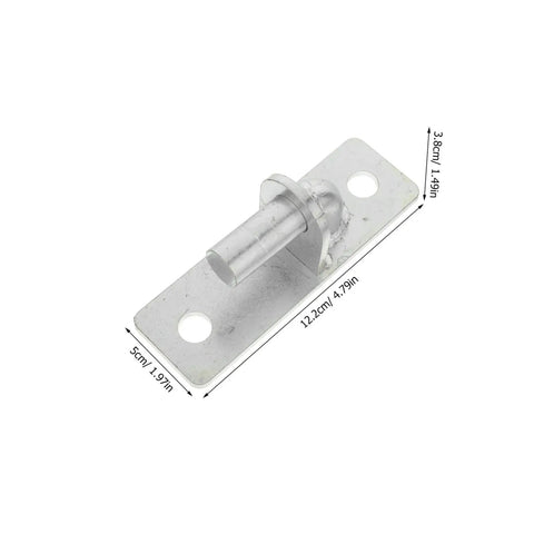 Heavy Duty Wall Mount Gate Hinges 4 Pack For Fence Posts And Barn Doors Weather Resistant Galvanized Iron Hinges With Silent Operation And Quick Install Built To Last For Farm Use, 12.2cm hinge