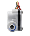 No-Nonsense Quarter Inch Quick Connect Water Flow Sensor Hall Effect Meter side view with wiring visible