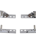 Commercial Refrigerator Hinges 4 Pack Zinc Alloy Wheelbase 35mm Door Replacement for USTAR and GRISTA shown in a set of four.